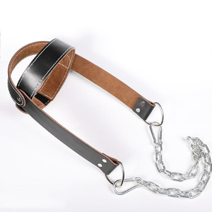 Arnés para la cabeza para ejercicios de cuello con correa y cadena de alta resistencia para entrenamiento con pesas, equipo de gimnasio para hombres y mujeres, fitness - Product Image 6