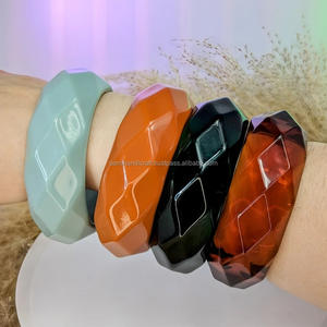 Top vente meilleure qualité à la main résine déclaration Bracelet mode à la main résine bijoux bracelets - Product Image 4