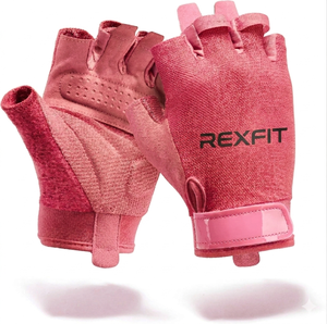 Guantes Antideslizantes para Levantamiento de Pesas, Ciclismo y Entrenamiento, Guantes Profesionales Rexfit de Medio Dedo para Gimnasio y Fitness - Product Image 3