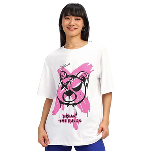 Camisetas de cuello redondo para mujer, estampadas, de talla grande, elegantes, con diseño personalizado, ajustadas, para mujer. - Product Image 5