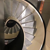 Modernes Design Maßgefertigte Wohnhaus-Wendeltreppe Villa Innentreppe