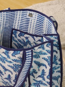 OEM Assorted Floral Quilted Cotton Tote <b>Bag</b> - Eco-Friendly Boho <b>Reusable</b> Shopper Handbag - Product Image 4