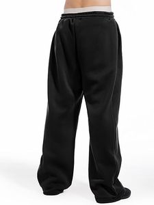 Shorts plissés noirs pour hommes, taille haute, boutonnés, unisexe, pour le quotidien, pantalon de jogging décontracté, pantalon de sport élastique 2026 - Product Image 3