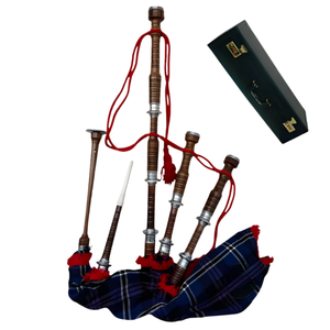 Obexa Heritage of Scotland : Ensemble complet de pipes écossaises en bois de rose avec chanterelle polie et coffret en bois - Product Image 3