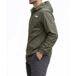 Chaqueta Cortavientos Ligera con Capucha para Hombre, Resistente al Agua, Informal para Exteriores, Logotipo Personalizado, Proveedor OEM al por Mayor - Product Image 4