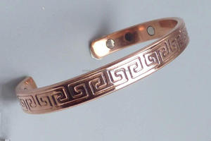 Hollow Cuff Bracelet Wholesale Fashion Women Jewelry Gold Platednatural <b>Copper</b> Geometric Bracelets by LUXURY CRAFTS - Product Image 3