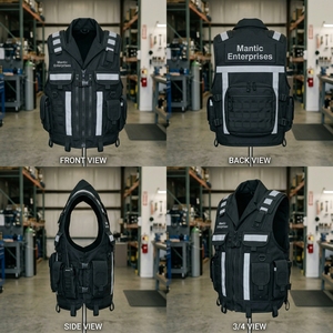 Chaleco Reflectante de Alta Visibilidad, Chaleco de Seguridad, Chaqueta de Seguridad para la Construcción, Ropa Reflectante Transpirable de Alta Visibilidad - Product Image 3