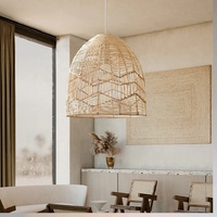 Lampe de plafond moderne bohème à induction, taille moyenne, lustre DIY, base métallique, commande tactile, IP33, montage en surface, cuisine, salon