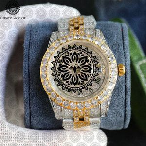 Reloj de Lujo Charm_Jewells para Mujer, de Acero Inoxidable con Diamantes, Análogo Redondo de Cuarzo, 38mm, Cierre Plegable, Estilo Moderno - Product Image 3