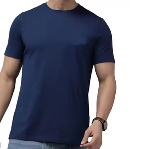 Camisetas de Hombre Cómodas de la Mejor Calidad, Corte Ajustado, Ropa Masculina, Color Azul Decente, Nueva Moda, Transpirables - Product Image 5