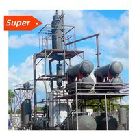 Koop 1-14ton Gebruikte Motorolie Recyclingmachine/Afval Pyrolyseolie Naar Distillatie-Installatie Voor Dieselraffinaderijen