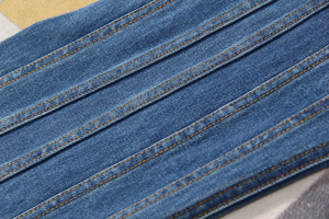 Jean évasé taille haute Y2K pour femme, en denim rayé à empiècements, pantalon vintage pleine longueur - Product Image 6