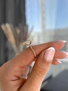 Anillo de Diamantes con Corte Marquesa Holandés de 2.02CT, Oro Sólido de 14K, para Mujer, Regalo de Boda, para Enamorados - Product Image 2