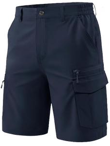 Men's 9 Inch Solid <b>Cargo</b> Shorts Quick Dry Lightweight Breathable Outdoor <b>Work</b> Fishing Formal with 7 Pockets Custom OEM Wholesale - Product Image 2