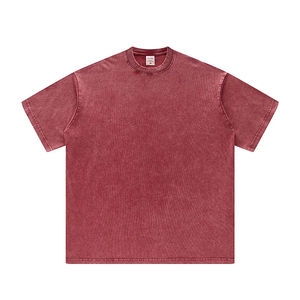 T-shirts personnalisés unisexes épais 300 g/m² à manches courtes, coupe oversize pour homme, col rond, coupe ample, pour l'été, vente en gros - Product Image 4