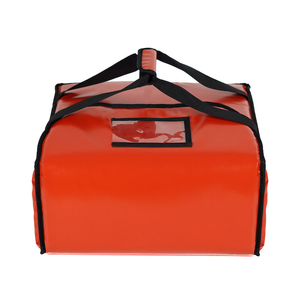 Sac de livraison de pizza au design classique, boîte à pizza durable, sac isotherme rouge pour la livraison de nourriture chaude - Product Image 4