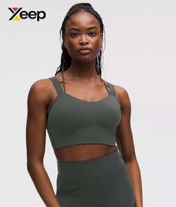 เสื้อชั้นในกีฬาโยคะคุณภาพสูงสำหรับผู้หญิง XEEP รุ่น XC-SB-194 แบบเรียบง่าย ระบายอากาศได้ดี สายปรับได้ แผ่นรองถอดออกได้ รองรับได้ดีเยี่ยม แห้งเร็ว - Product Image 1