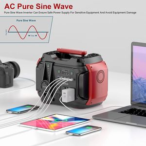 Centrale elettrica portatile 540Wh/500W picco 1000W 6 AC 110V prese PD 60W generatore solare di alimentazione di emergenza per CPAP - Product Image 6