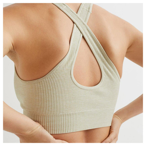 Custom Design Simple Breathable <b>Plus</b> <b>Size</b> Women's Gym Fitness Sports <b>Bra</b> with Push up Front <b>Strapless</b> High Quality 100% Cotton - Product Image 5