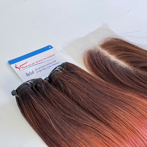 Extensiones de cabello vietnamita de trama recta de hueso, precio al por mayor, cabello brillante, colores personalizados, sin enredos, sin desprendimiento, venta al por mayor - Product Image 6