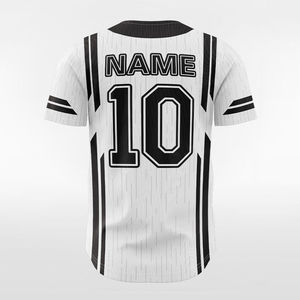 Maillot de baseball personnalisé avec logo, nom et numéro, impression par sublimation, fermeture à boutons, manches courtes, grande taille, 100% polyester, OEM - Product Image 3