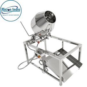 Tostador de Tambor Eléctrico de Acero Inoxidable de Alta Resistencia Micron India 440V 100kg/h para Cacahuetes, Granos de Café y Semillas, 1 Año de Garantía, Plástico - Product Image 2