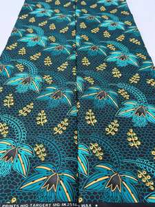 Tela de Algodón Estampada con Cera Africana de Kenia de 6 Yardas con Colores Brillantes para Confección de Ropa, Bolsos y Decoración del Hogar - Product Image 6