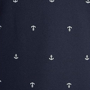 Polo à manches courtes bleu marine pour femme avec broderie d'ancre blanche, style preppy, coupe classique, tissu en coton Oxford - Product Image 6