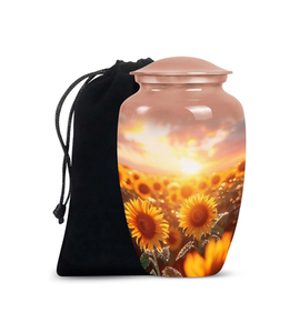 Wholesale Metal Cremation Urns for Adult Human Ashes Modern Design Funeral Supplies Casket <b>Memorial</b> <b>Keepsake</b> - Product Image 1