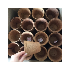 Qualité Fiable : Pot en Fibre de Coco Écologique et Biodégradable avec Trou de Drainage pour la Culture Suspendue et le Soutien des Racines des Jeunes Pousses - Product Image 4