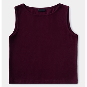 Camisetas sin mangas más vendidas 2026: Top de algodón ligero con elastano y canalé para mujer, sexy, con espalda moldeada, ajustado, transpirable y suave. - Product Image 3