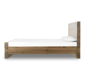 Auberge Du Soleil - Base de Cama Tapizada de Madera de Teca Sólida Moderna, Diseño Minimalista, Tamaño King, Ecológica, Duradera, 3 Años de Garantía - Product Image 4