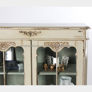 Modèle de meuble n° 7407 convient aux vitrines et aux assiettes en porcelaine avec portes en verre transparent. - Product Image 4