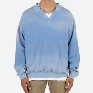 Oem sudadera personalizada A Capuche 100% algodón Tie Dye sudadera para hombre sin capucha Sudadera de cuello redondo liso peso pesado - Product Image 6