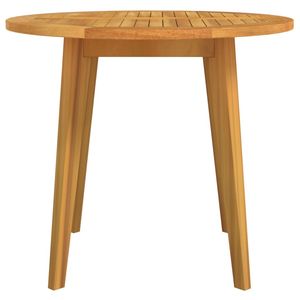 Table de jardin moyenne en bois d'acacia massif naturel, mobilier d'extérieur - Product Image 3