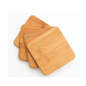Eco Friendly Bamboo Square Coaster Natural Cup Mat for <b>Table</b> <b>Protection</b> Wholesale Buyers - Product Image 1