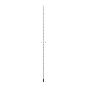 Thermomètre de laboratoire en verre rempli de mercure ALLA ISO 1770 pour la mesure de la température industrielle - Product Image 3