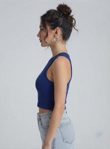 Camiseta sin mangas para mujer, casual, con doble tirante, para correr, ajustada, de verano, con espalda cruzada - Product Image 4
