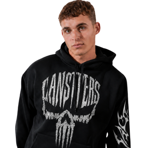 Customized Men Oversized Pullover Hoodie Front <b>Back</b> Sleeve Pocket Design Print <b>Drop</b> Shoulder Streetwear 100% Cotton Fleece OEM - Product Image 3