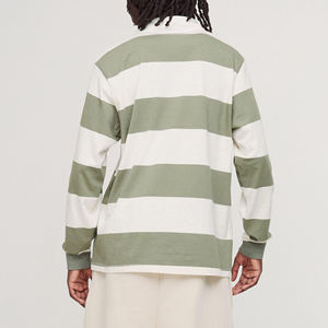 เสื้อรักบี้แขนยาวผู้ชาย ผ้าเจอร์ซีย์คอตตอน 100% คุณภาพสูง 180 กรัม ป้องกันรอยยับ ลายพิมพ์ บริการ OEM - Product Image 6