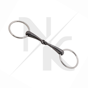 Al por mayor: Bocado de caballo de doble articulación de acero inoxidable con anillo suelto personalizado, y mantillas para caballo OEM de calidad de exportación. - Product Image 4