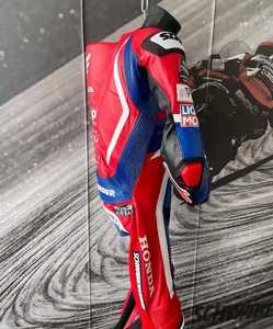 Combinaison de moto en cuir de course, combinaison de moto en cuir épais fabriquée au Pakistan, vêtements de moto, combinaison de course Kangaroo, qualité supérieure - Product Image 5