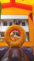 Château gonflable de magasin de bonbons, combo sportif, parcours de jeux, piste, décorations, château de saut extérieur, petit distributeur automatique de bonbons pour fête foraine