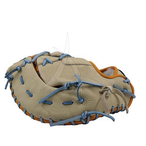 <b>Baseball</b> <b>Glove</b> Infield Orange with Blue Stitching Full Finger H-Web Design Left Handed Throw Durable 11.5 Inch for Adult Players - Product Image 6
