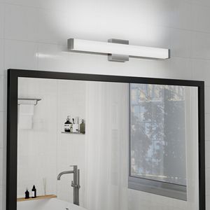 25-Inch 14W 6000K Cool White LED <b>Vanity</b> <b>Light</b> Brushed Nickel Square Wall Bar Lighting Fixtures with <b>Mirror</b> for Bathroom - Product Image 2