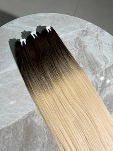 ผมตรงแบบมัดรวม 24 นิ้ว 2 สี ความหนาแน่น 180% ผมแท้ - Product Image 1