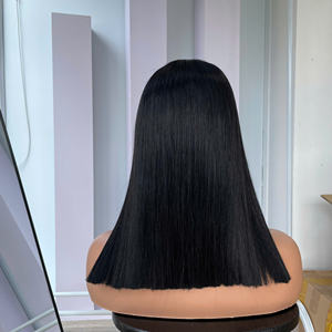 Precio al por mayor de fábrica de alta calidad Peluca de cabello humano vietnamita para mujeres Cabello negro Cutícula alineada Producto de tendencia Peluca de cabello - Product Image 6