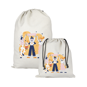 Customizable Traditional Style <b>Muslin</b> Bag Polyester/Cotton Digital Printed Washable Eco-Friendly Durable Water Resistant - Product Image 4
