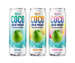 Rita Coco Agua de Coco en Lata con Sabor a Piña y Jengibre 325ml, Bebida, Proveedor Mayorista, OEM, ODM - Product Image 4