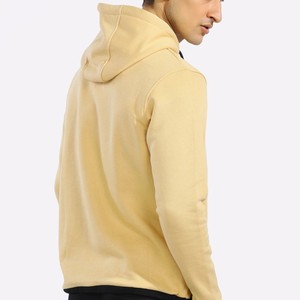 เสื้อฮู้ดสีเหลืองแบบยูนิเซ็กซ์ ทรงปกติ สีพื้น ผ้าฟลีซลำลอง สำหรับฤดูหนาว แขนยาว มีกระเป๋า ผลิตจากผ้าฝ้าย 100% เป็นมิตรต่อสิ่งแวดล้อม - Product Image 2